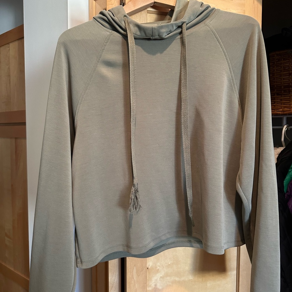 Olive green sweatshirt- loose fit